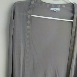 Gap S Grey Open Front Cardigan